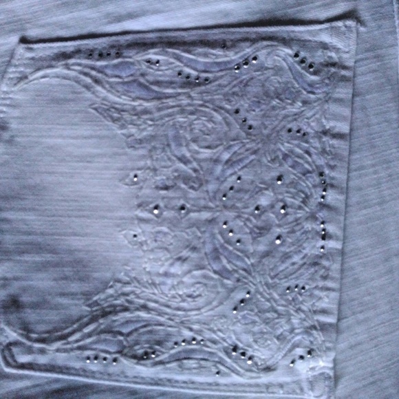 NWT Gloria Vanderbilt JORDYN Capris 24W stretch white embroidered pockets 24W - Picture 4 of 8